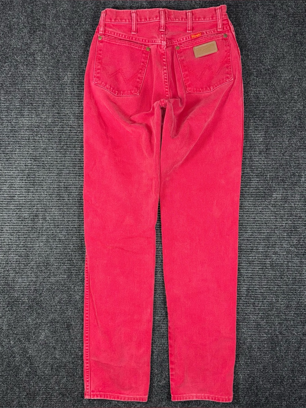 Vintage 90s Wrangler Red High Rise Cowgirl Western Jeans USA Made 14MWZ Retro 28